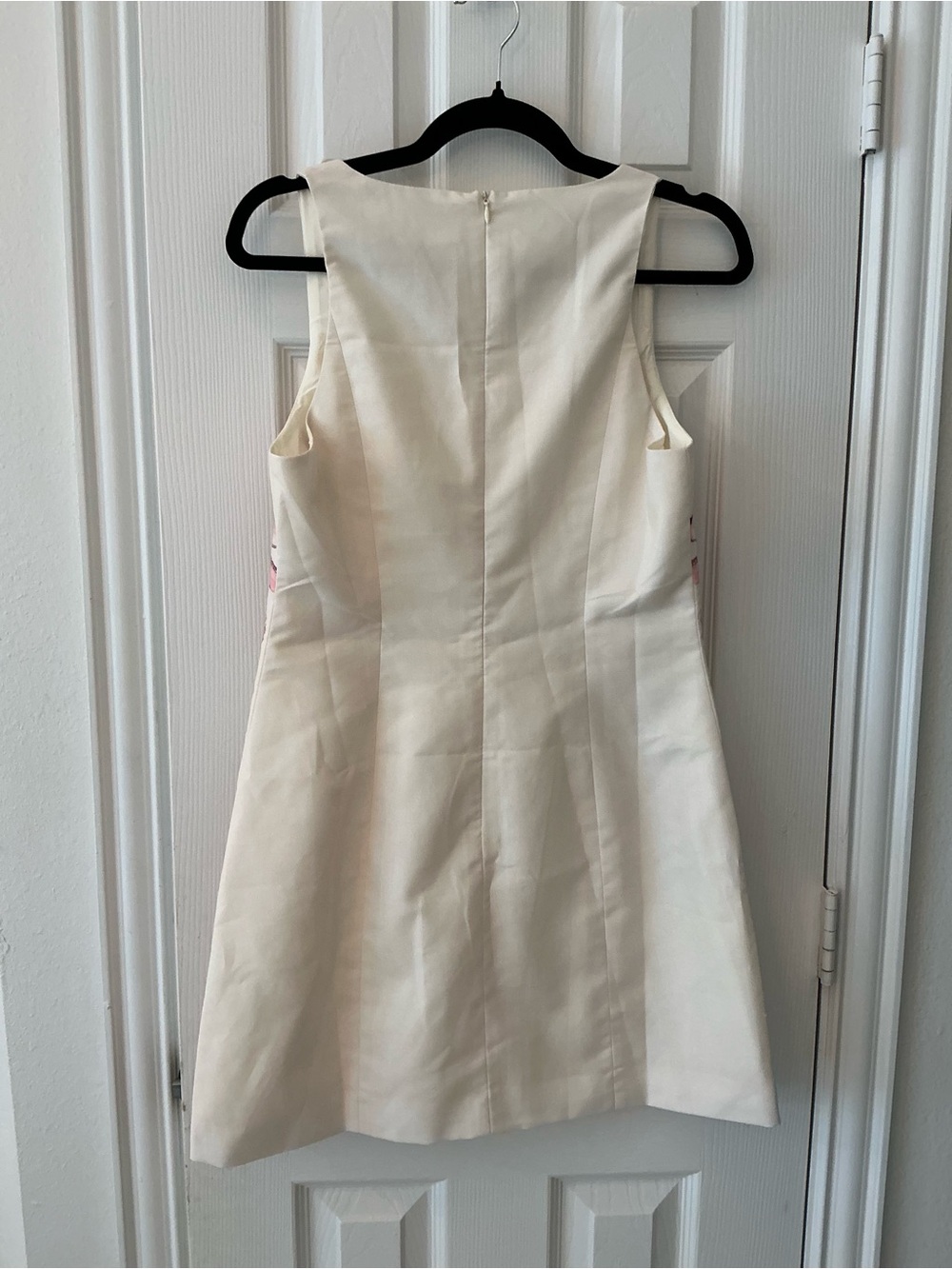 Commense Cream Mini Dress with Pink Floral Motif - Picture 6 of 8